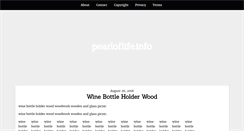 Desktop Screenshot of pearloflife.info