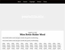 Tablet Screenshot of pearloflife.info